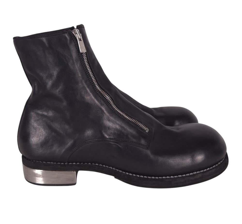 Guidi GR07FZI Big Daddy Double Front Zip Boots US 11 EU 44 Mens Black Leather